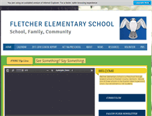 Tablet Screenshot of fletcherelementary.org
